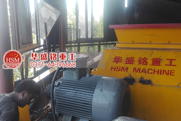 煤炭雙齒輥破碎機(jī)現(xiàn)場